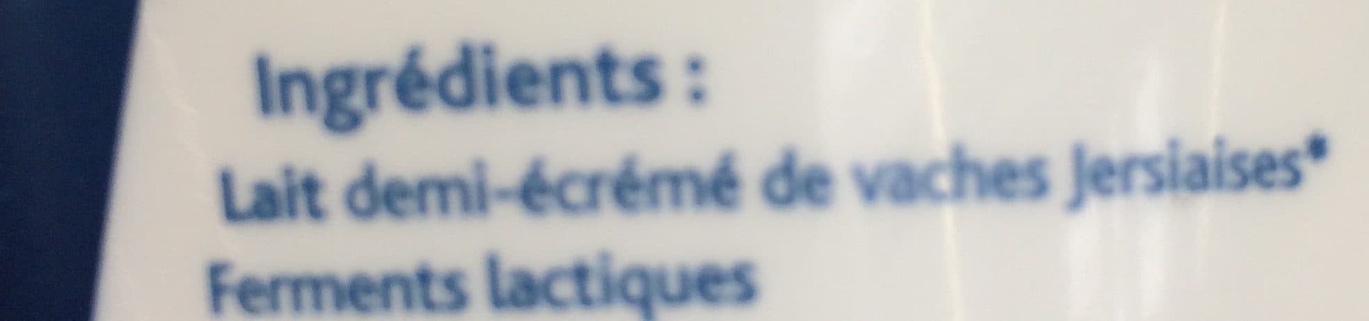 Bernard Gaborit Yaourt nature 1/2 de jersiaise packshot