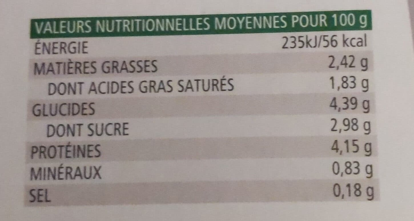 Bernard gaborit Yaourt Nature 1 / 2 Ecreme packshot
