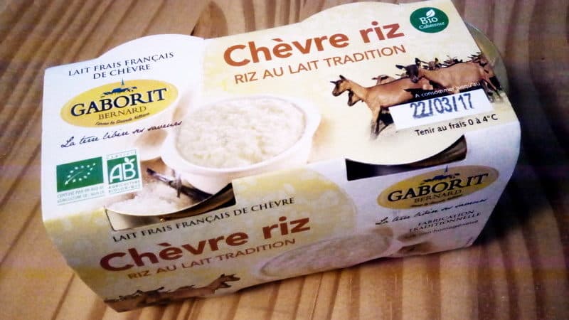 Bernard Gaborit 2 X 125G Riz Au Lait Chevre packshot