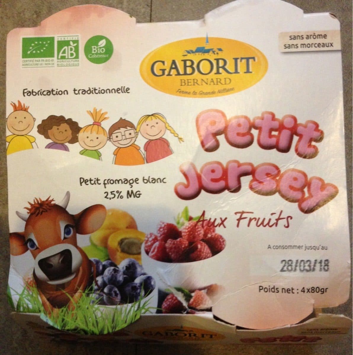 Bernard gaborit Petit Jersey Fruits packshot