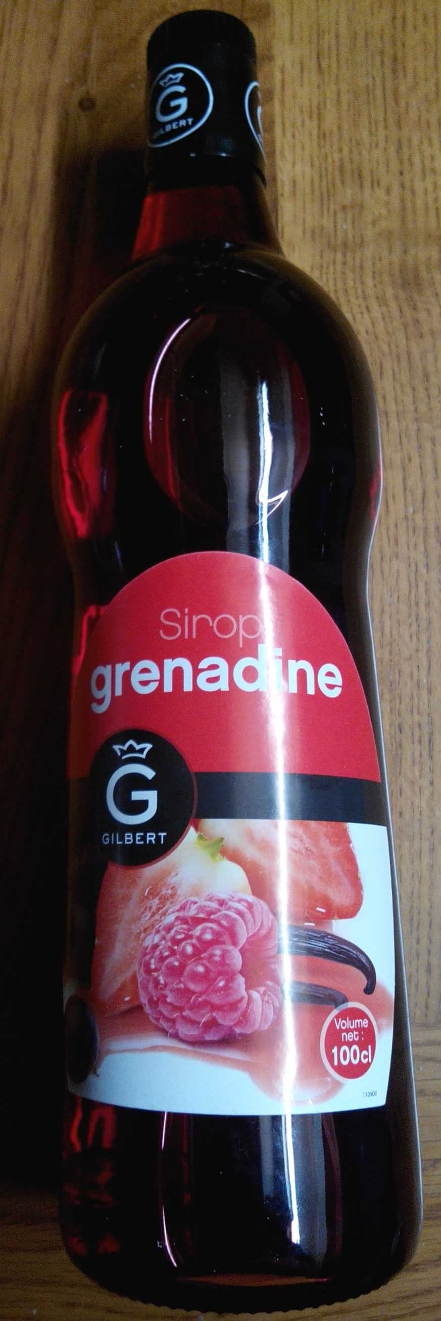 Gilbert Sirop grenadine packshot