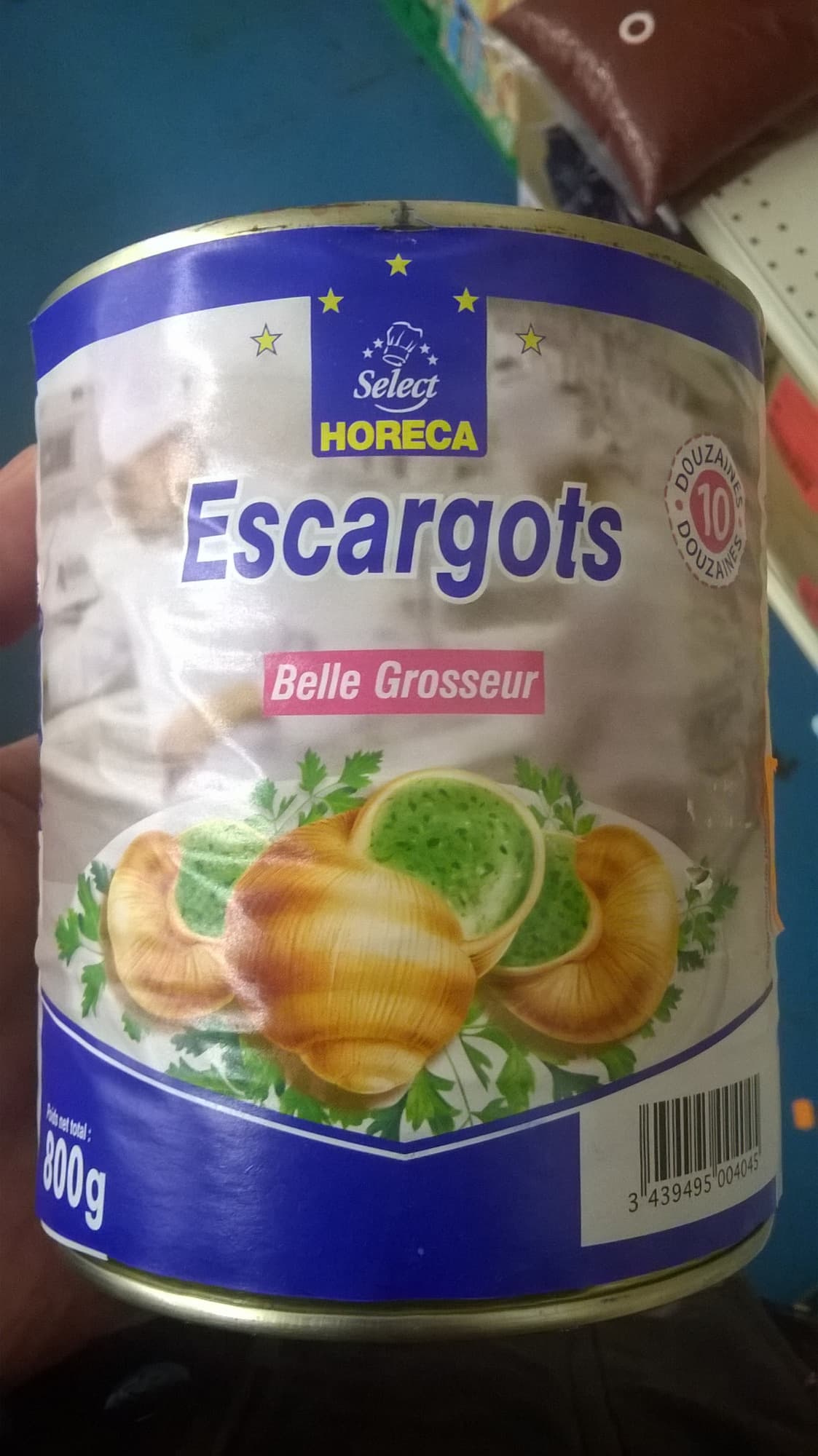 Horeca Escargots belle grosseur packshot