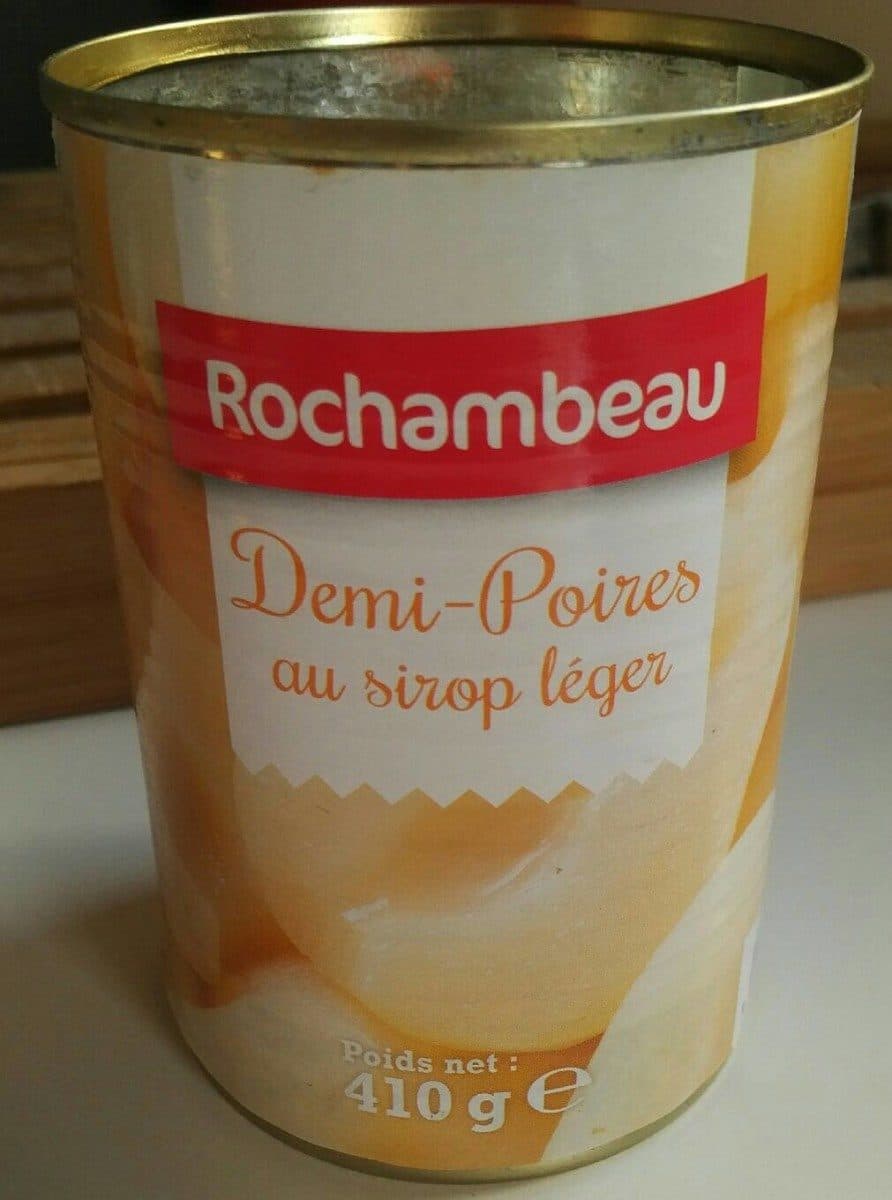 Rochambeau Demi poires au sirop léger packshot