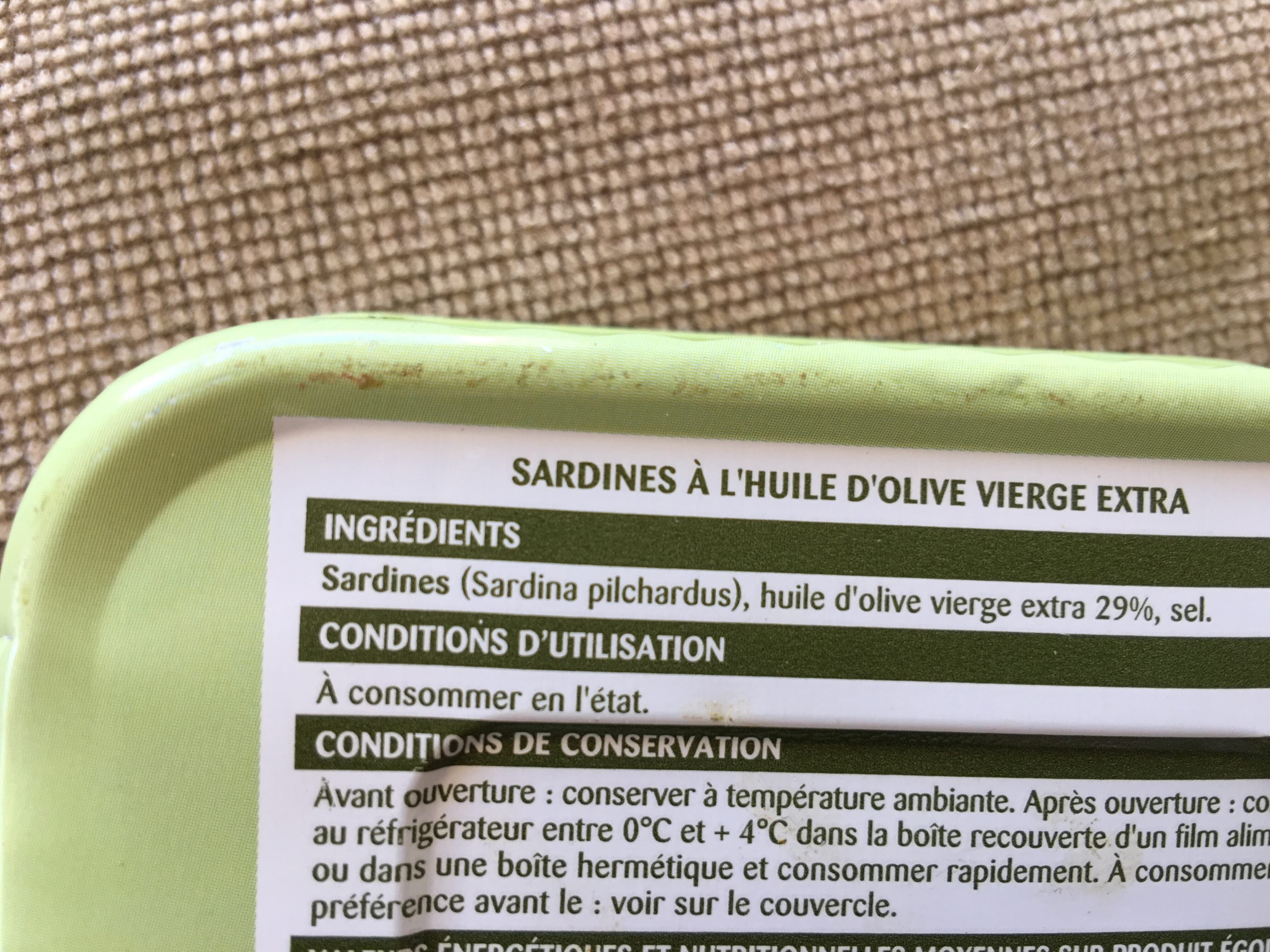 Rochambeau Sardines packshot