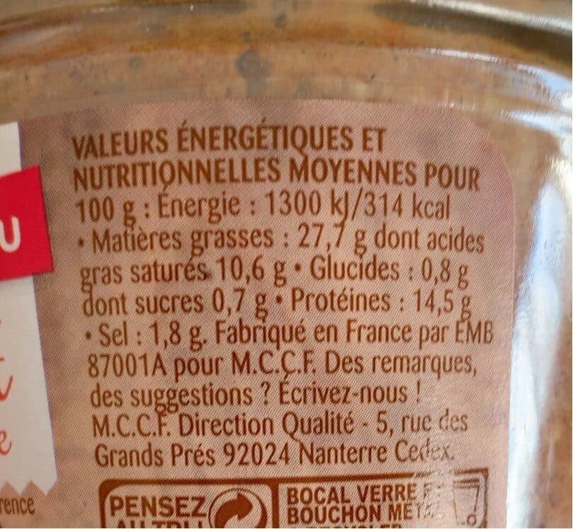 Rochambeau Terrine au piment d’espelette packshot