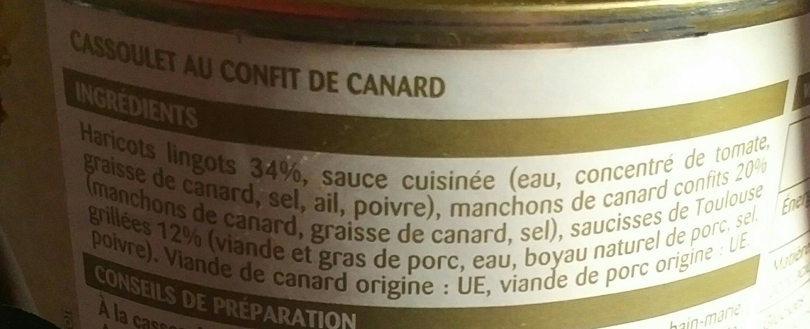 Rochambeau Cassoulet au confit de canard packshot