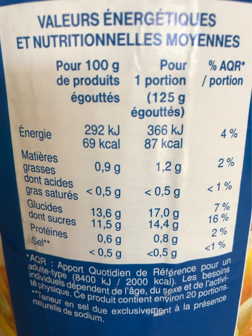Aro Cocktail de fruits packshot