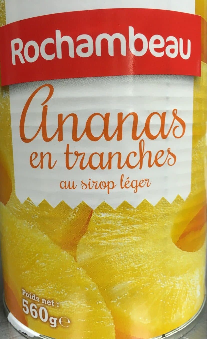 Rochambeau Ananas En Tranches Au Sirop Dole packshot