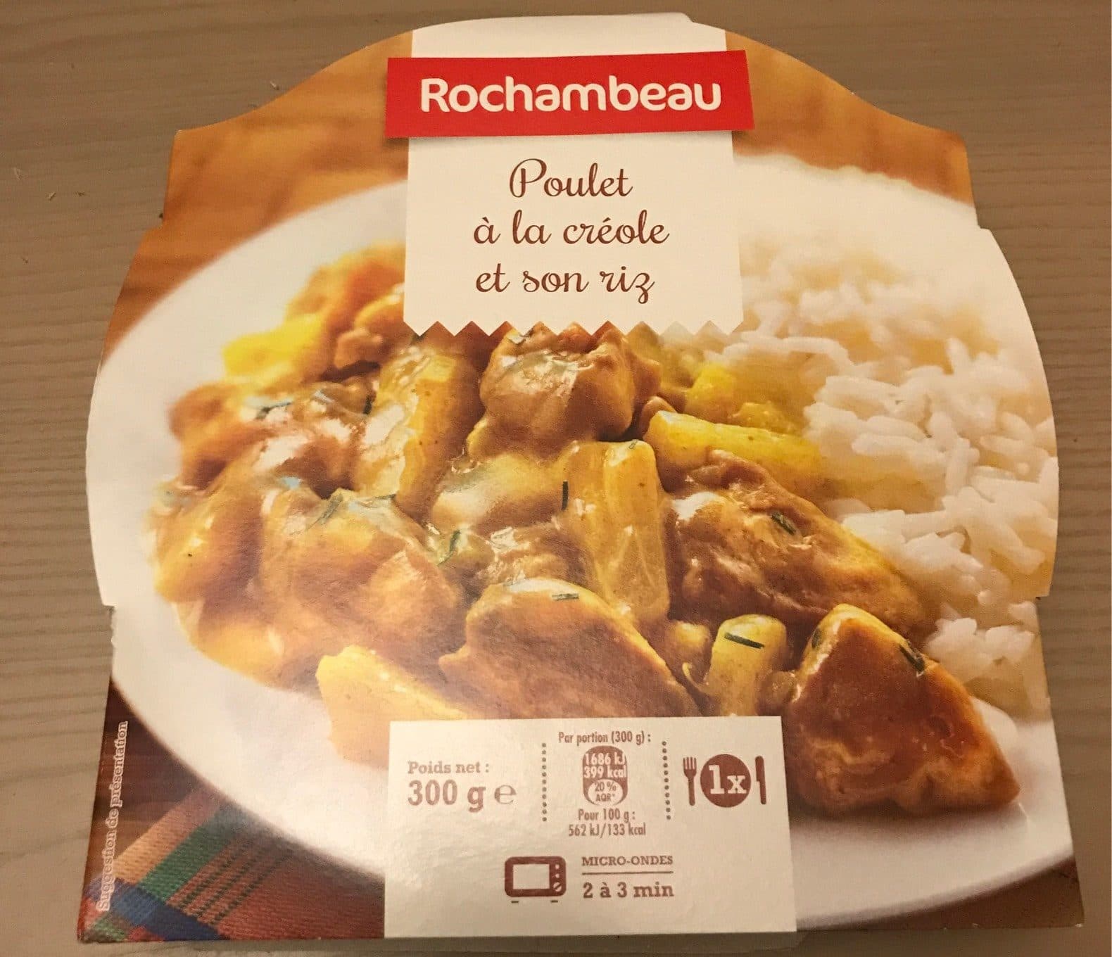 Rochambeau Poulet Créole Accompagné De Son Riz packshot