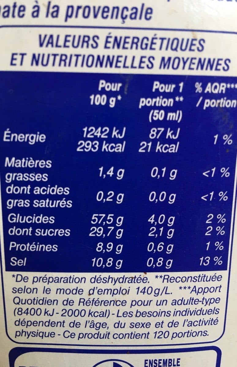 Horeca Sauce tomate provençale packshot