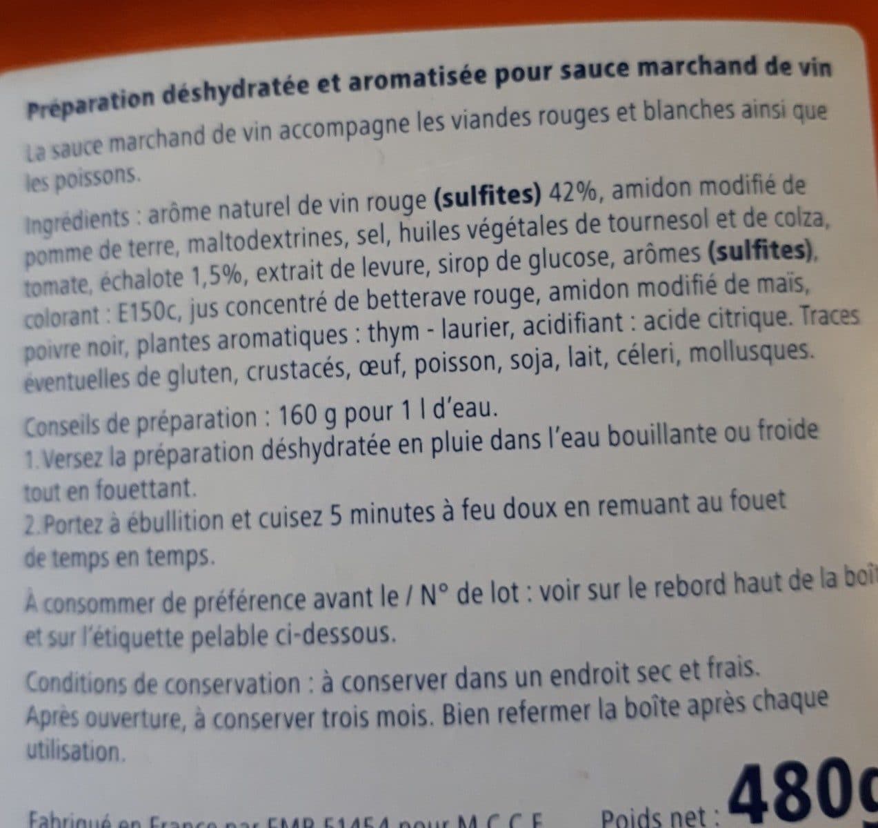 Metro Sauce Marchand de Vin packshot