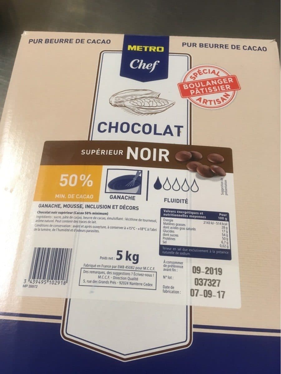 Metro Chocolat metro chef packshot