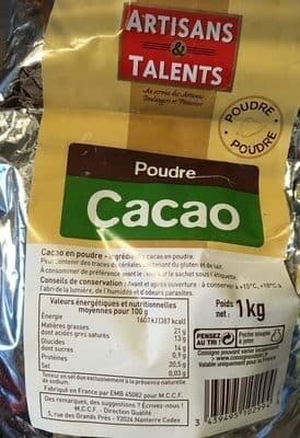 Artisans Et Talents Cacao poudre packshot