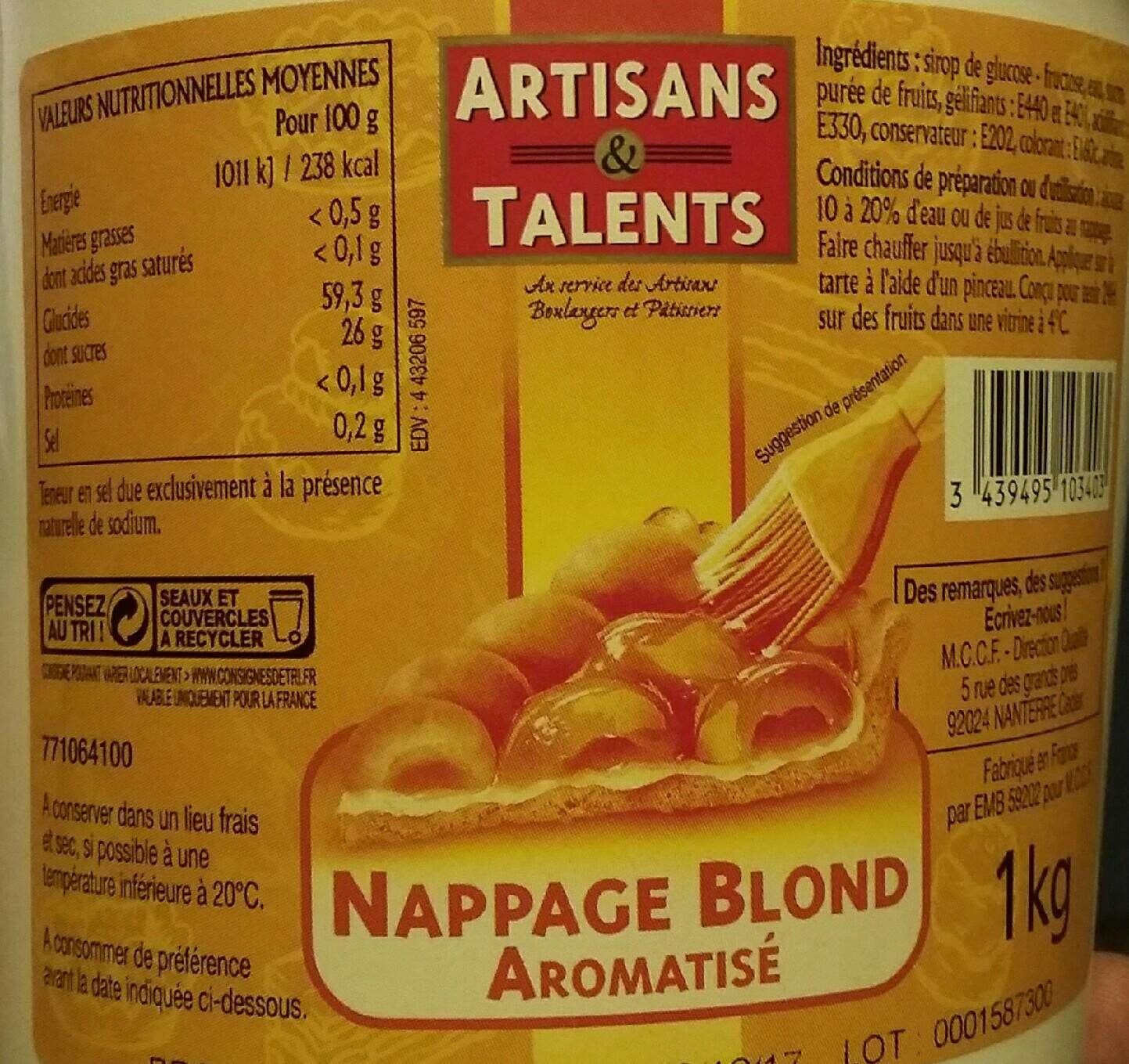 Artisans Et Talents Nappage blond packshot