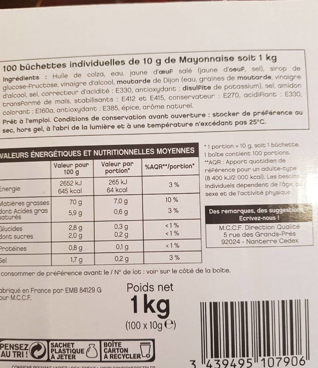 Gilbert Gamme Pro: Mayonnaise 100 Sticks 12ML packshot