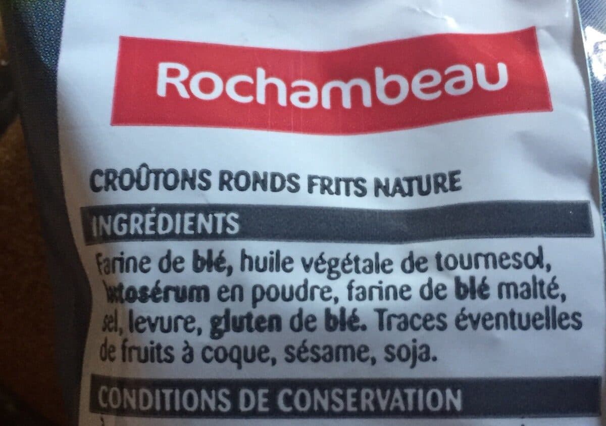 Rochambeau Croûtons ronds frits packshot