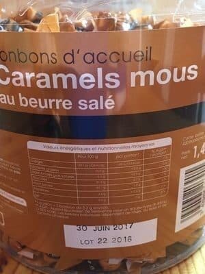 Gilbert Bonbons d accueil caramel mou packshot