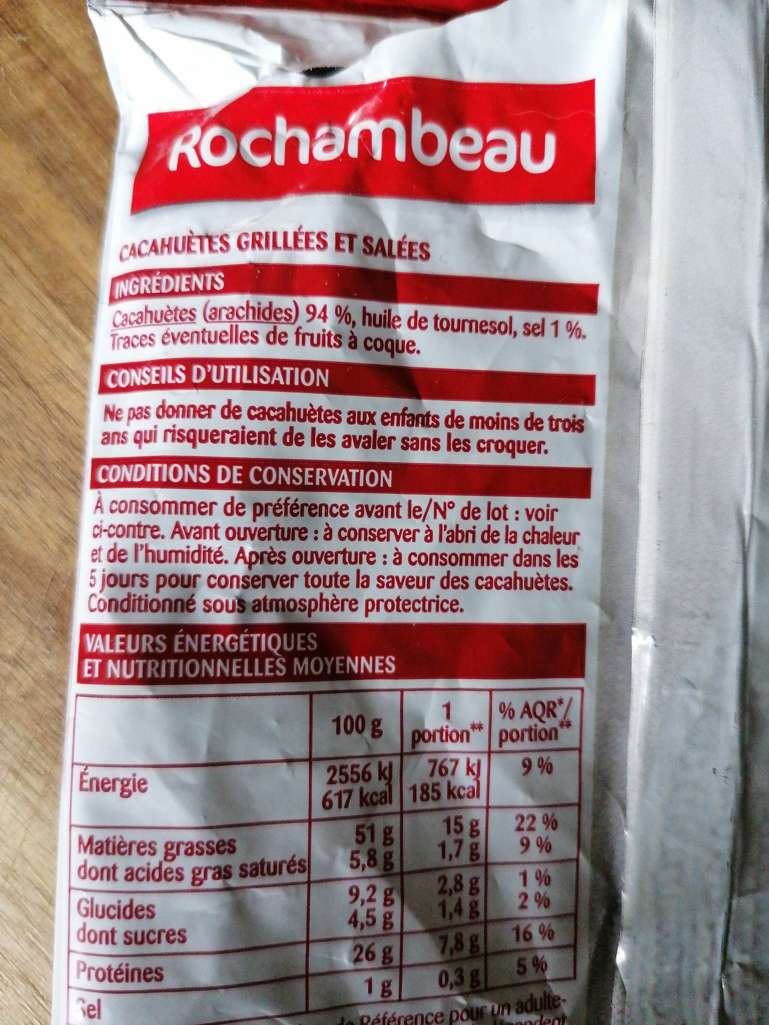 Rochambeau Cacahuètes grillées et salées packshot