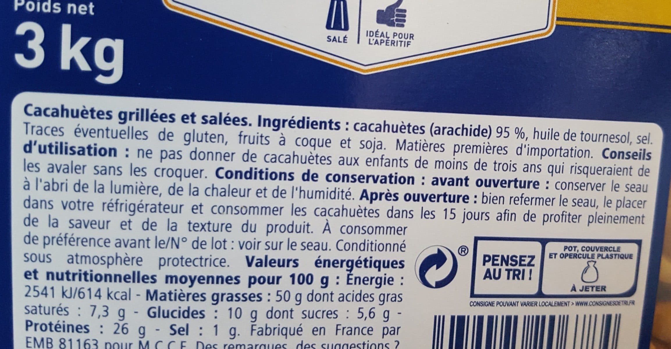 Metro Chef Cacahuètes grillées salées packshot
