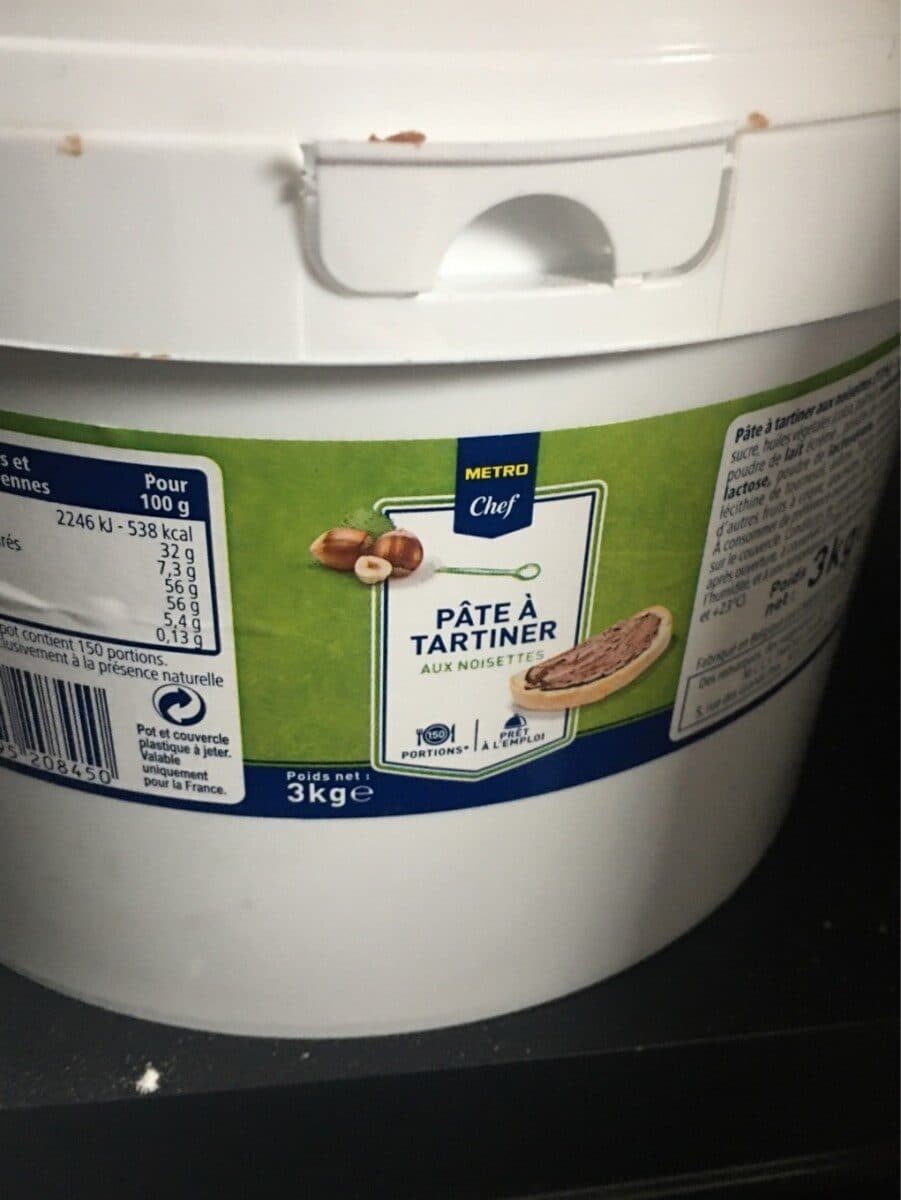 Metro Pâte à tartiner aux noisettes packshot