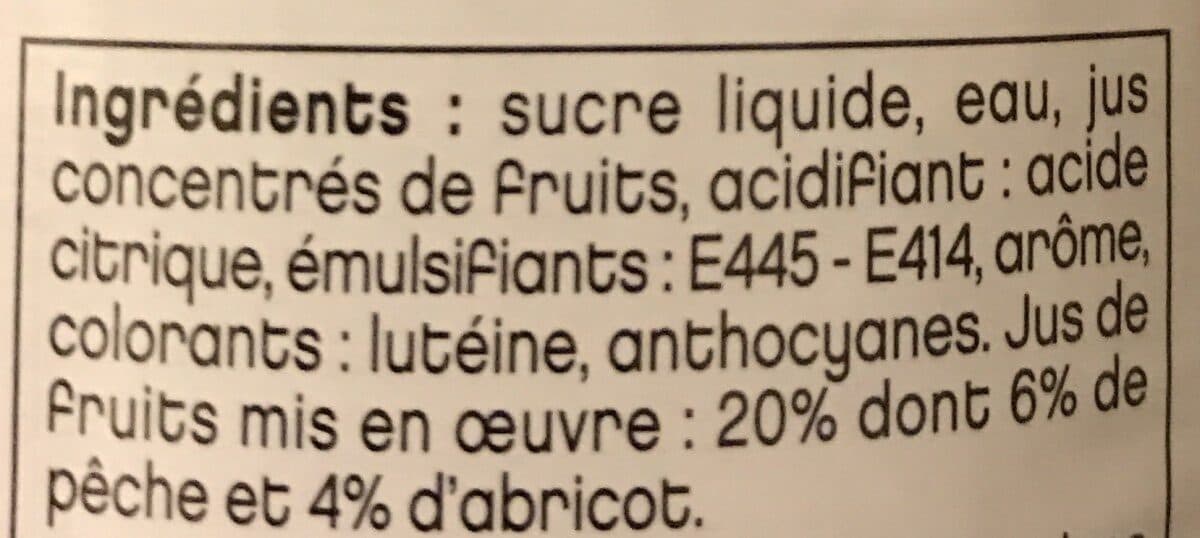 Gilbert Sirop Pêche-Abricot packshot