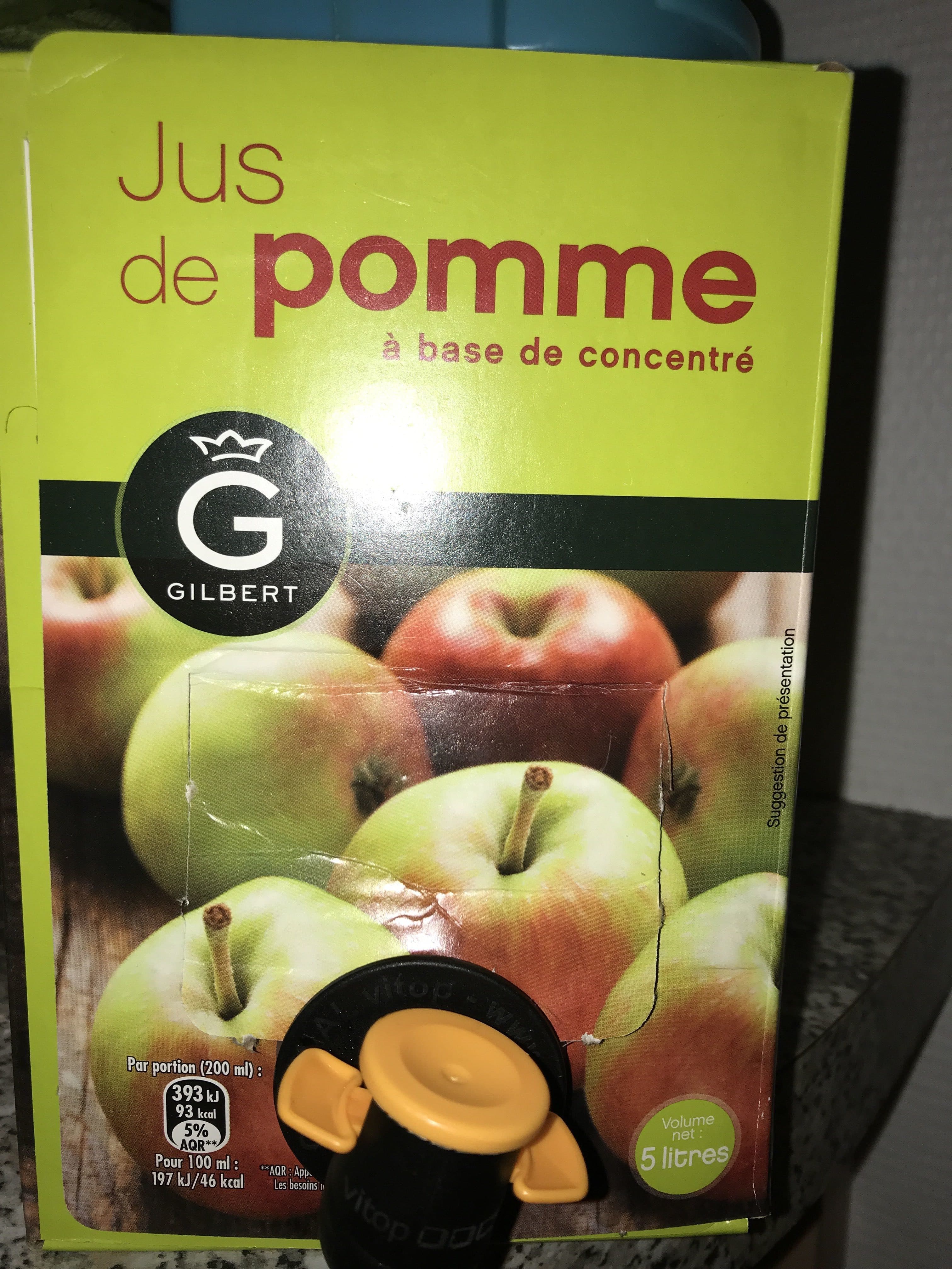 Gilbert Jus de pomme à base de concentré packshot