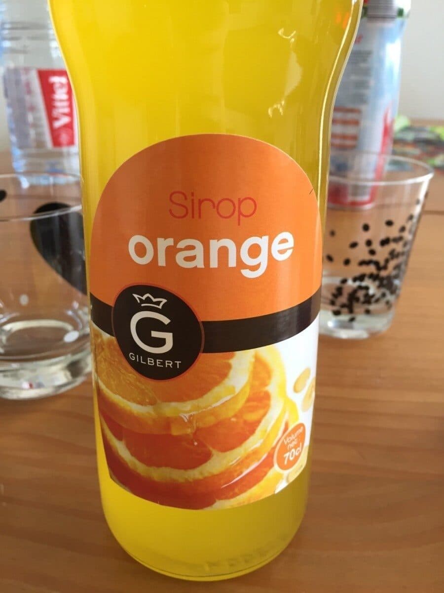 Gilbert Sirop orange packshot