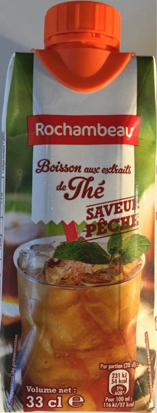 Rochambeau Boisson aux extraits de thé pêche packshot