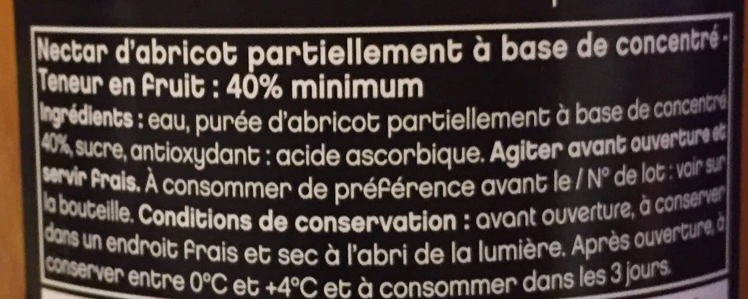 Gilbert Nectar d’abricot packshot