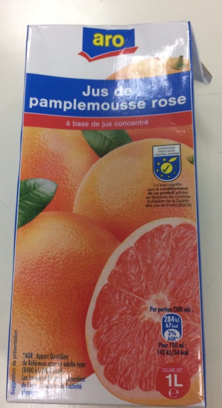 Aro Jus de pamplemousse packshot