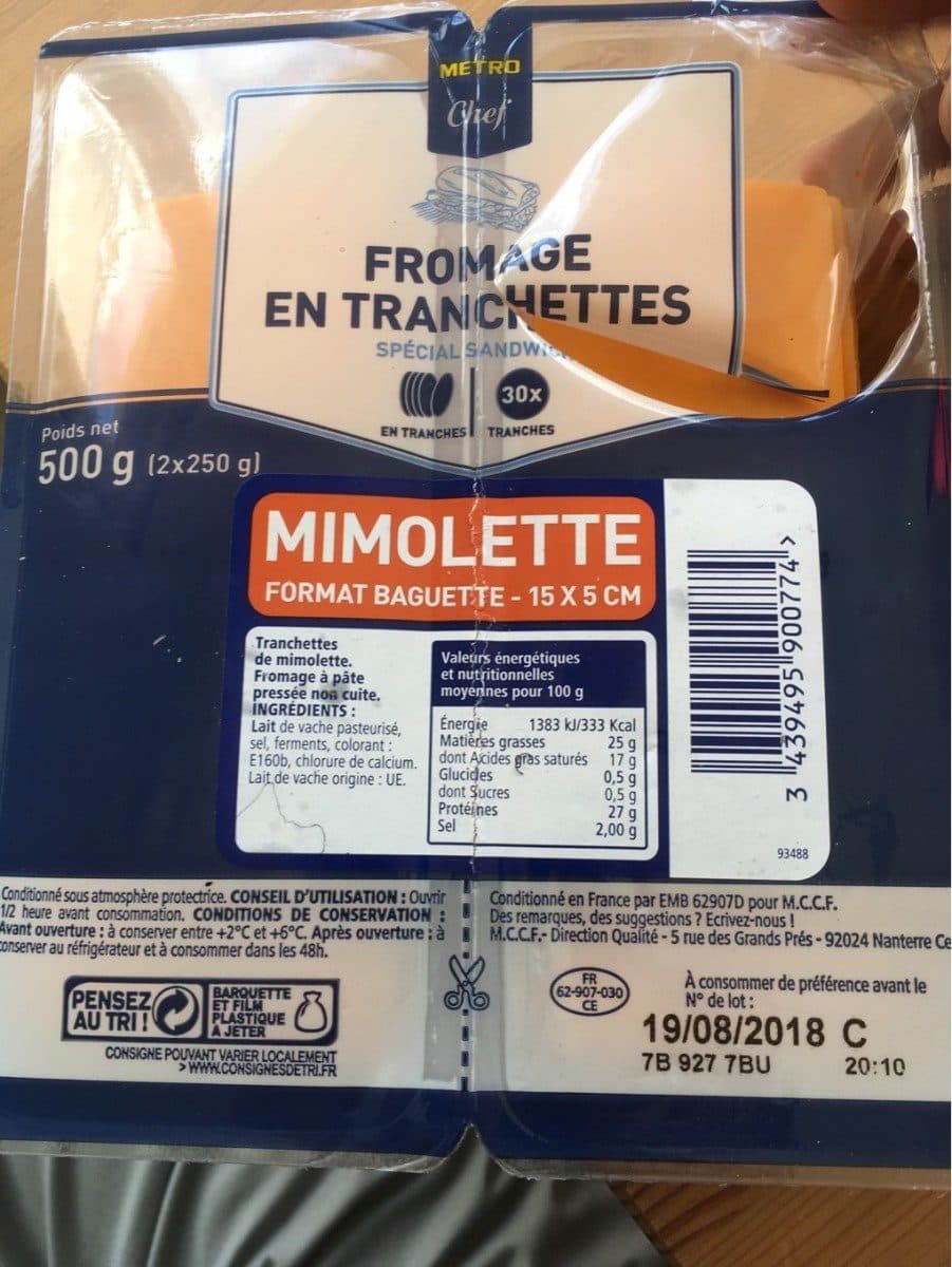 Metro Chef Mimolette packshot