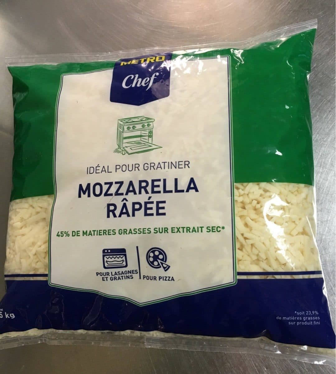 Metro Mozzarella râpée packshot