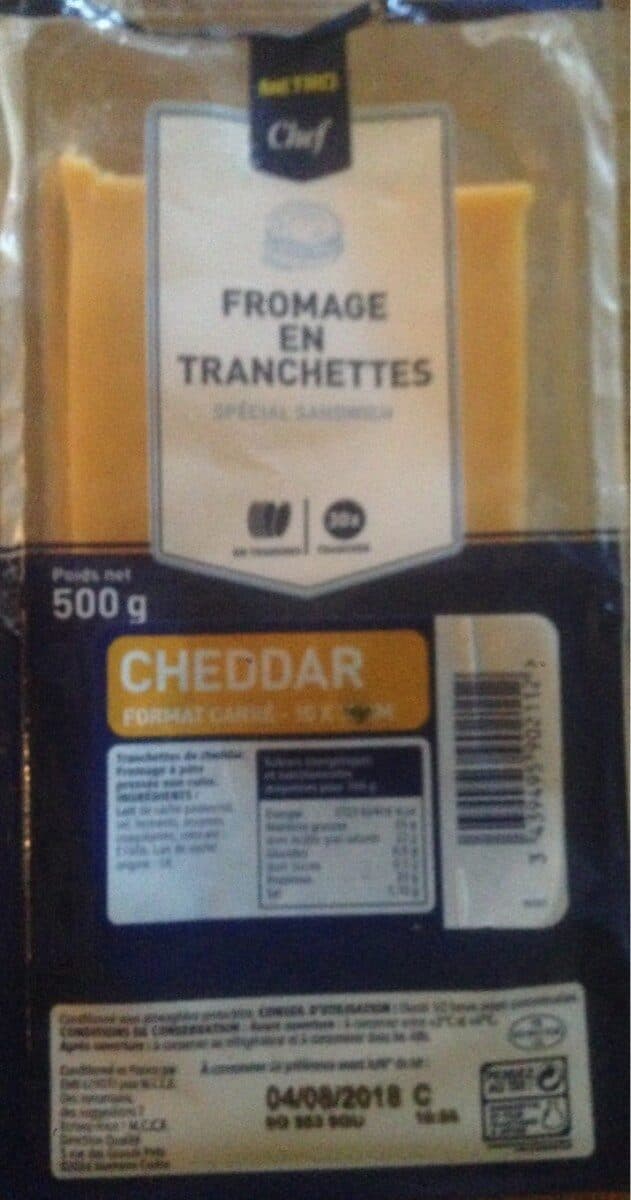 Metro Fromage en tranchettes Cheddar packshot