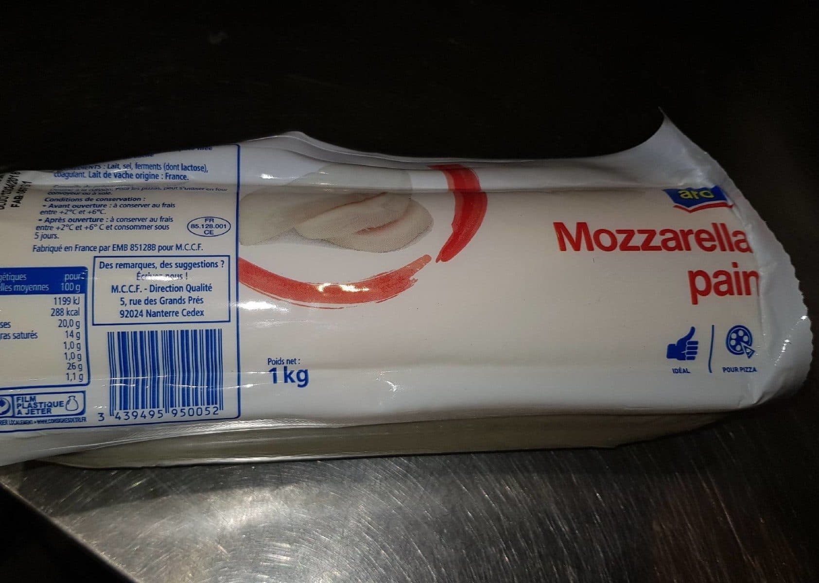 Aro Mozzarella pain packshot