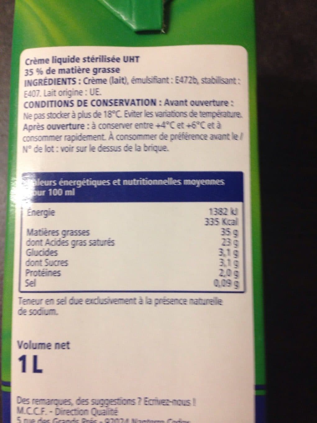 Metro Crème liquide packshot