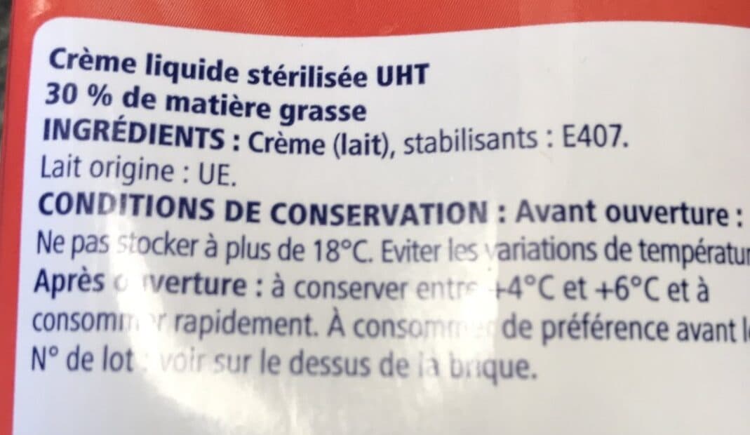 Metro Chef Crème Liquide 30% packshot