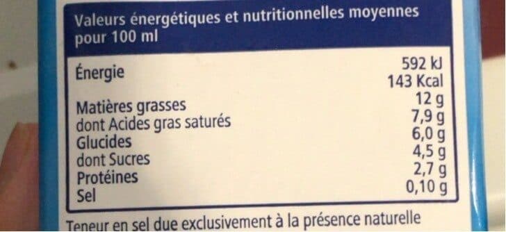 Horeca Creme legere liquide packshot
