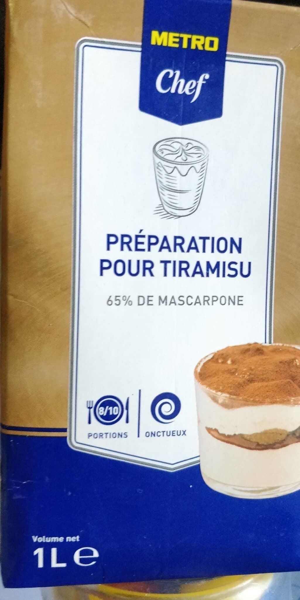 Metro Chef Préparation pour tiramisu 65 % de mascarpone packshot