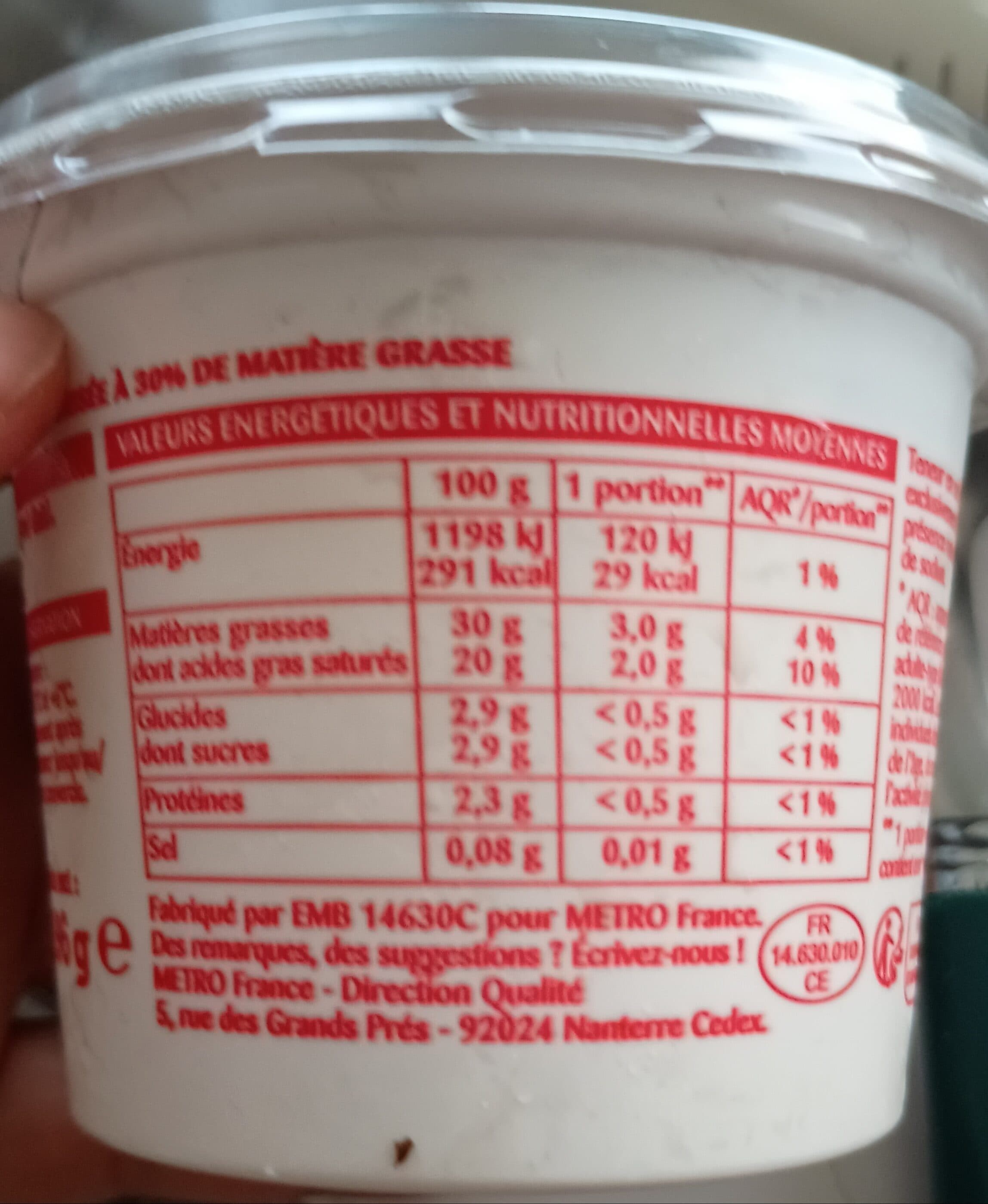 Rochambeau Crème fraîche épaisse packshot