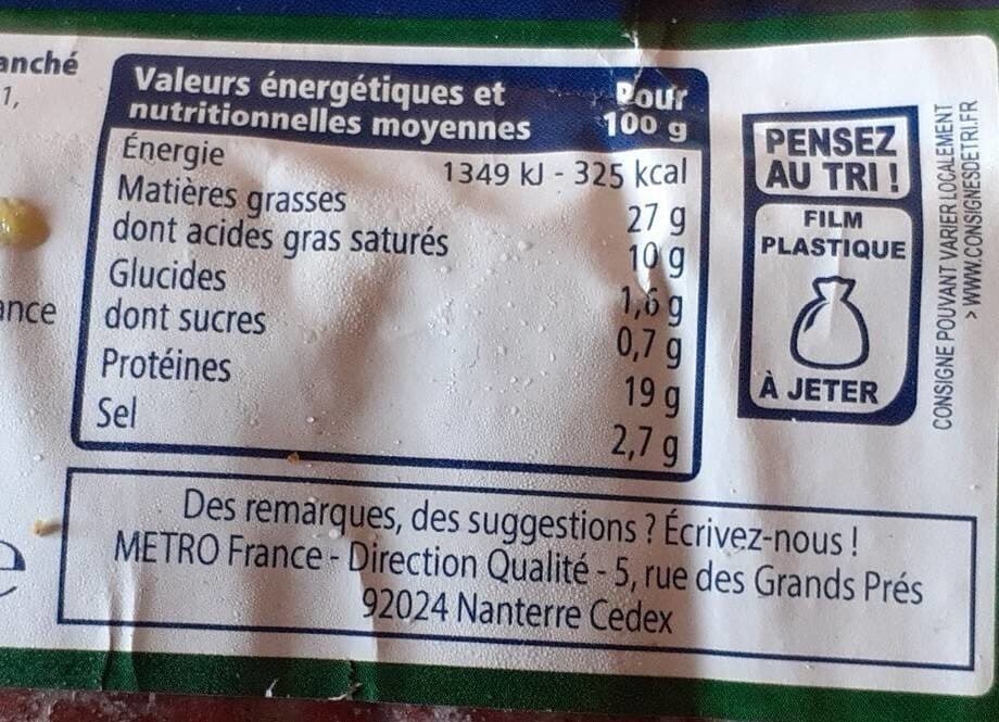 Metro Magret de canard fumé packshot