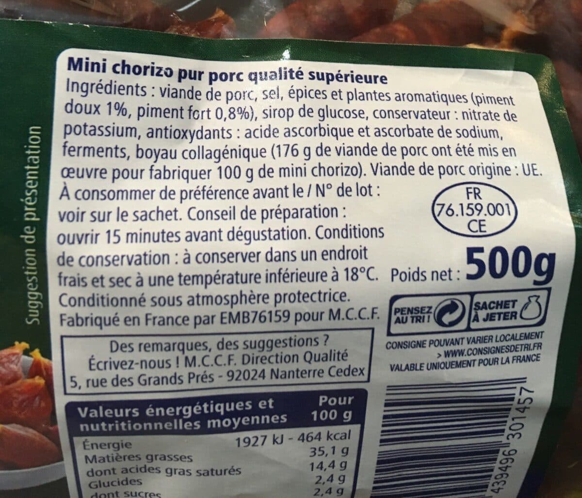 Metro Mini chorizo packshot