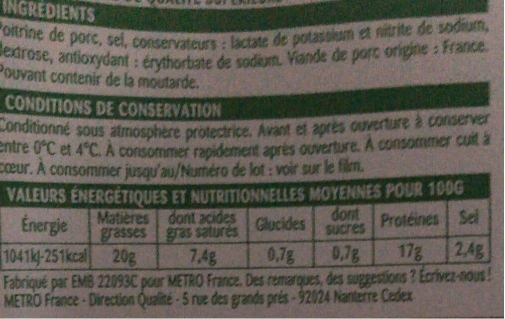 Rochambeau Lardons nature-qualité superieur packshot