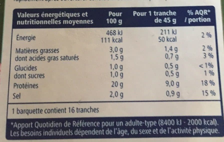 Metro Jambon Cuit Supérieur au Torchon packshot