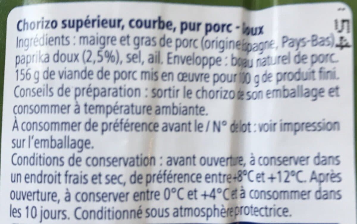 Metro Chef Chorizo doux packshot