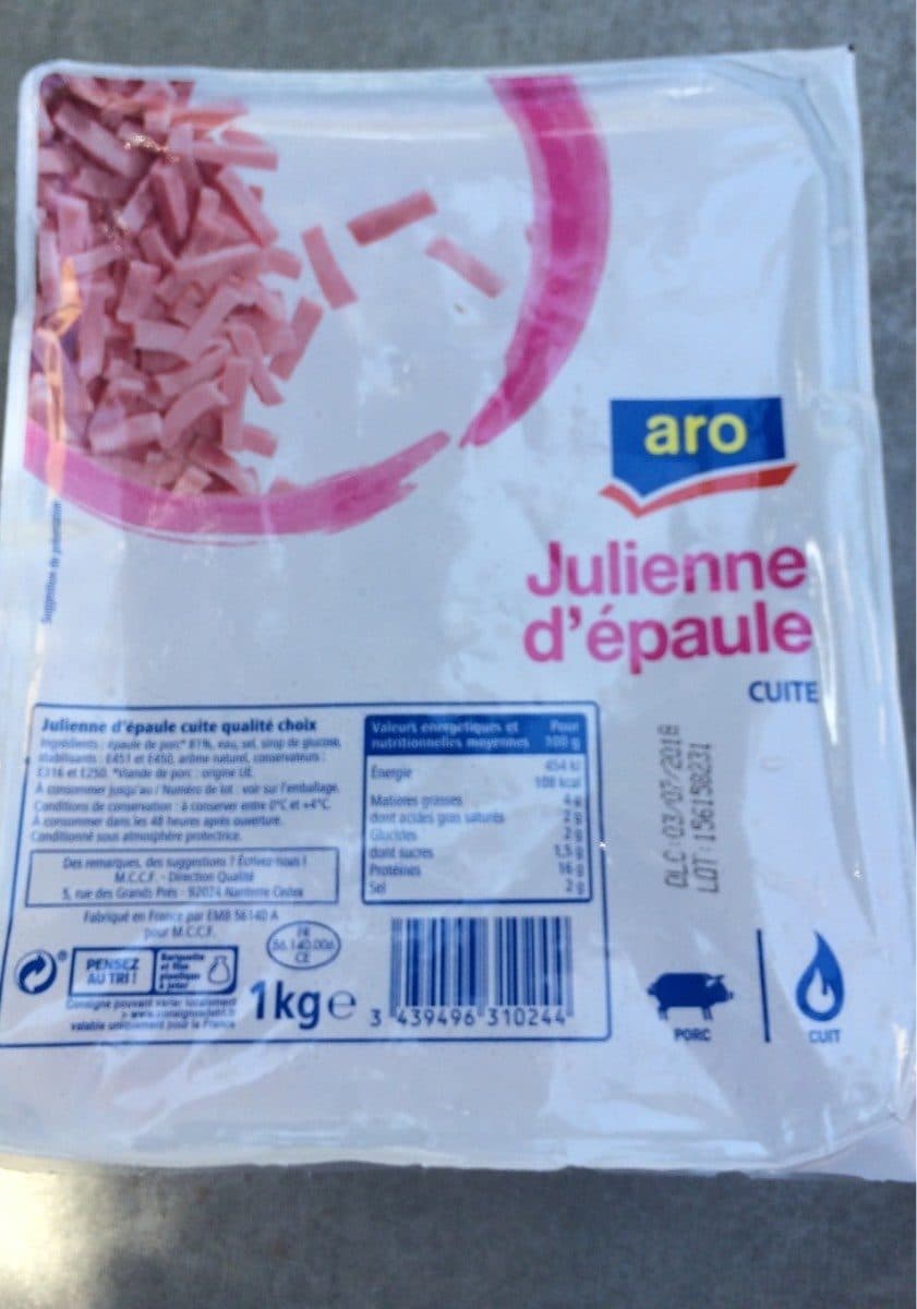 Aro Julienne d'épaule cuite packshot