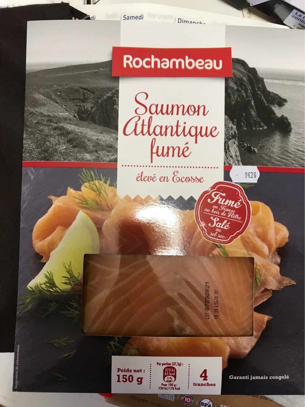 Rochambeau Saumon atlantique fumé packshot