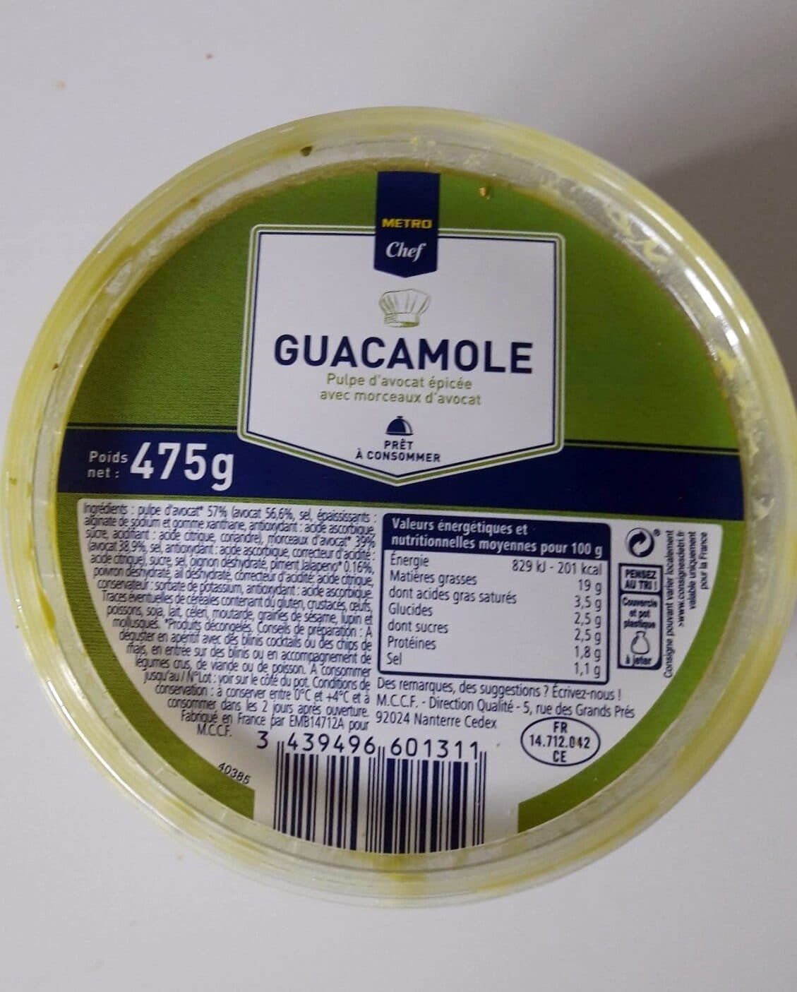 Horeca Guacamole packshot
