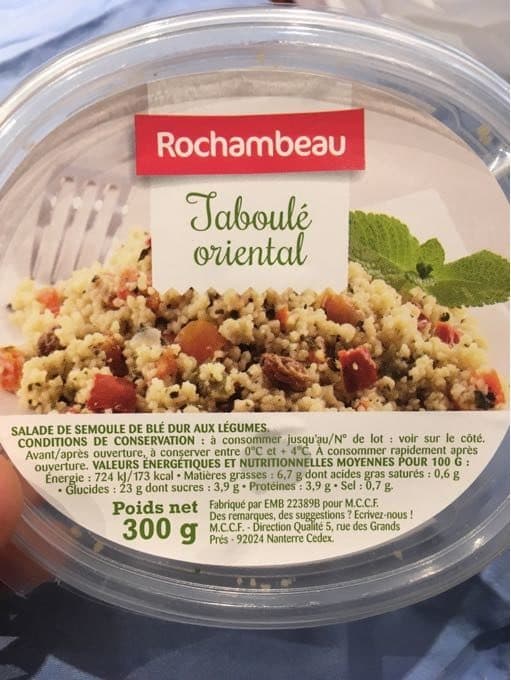 Rochambeau Taboulé Oriental packshot