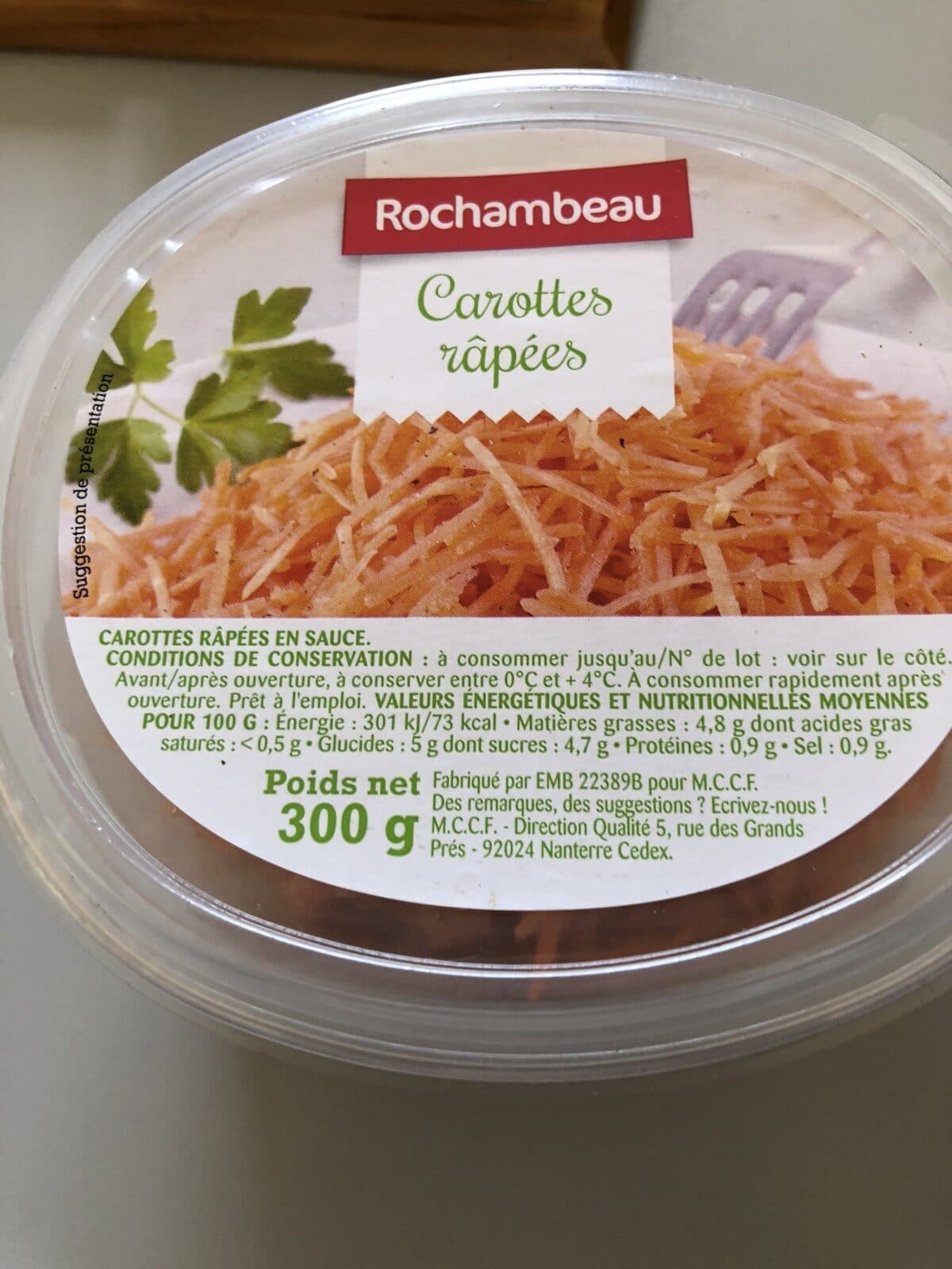 Rochambeau Carottes Râpées packshot