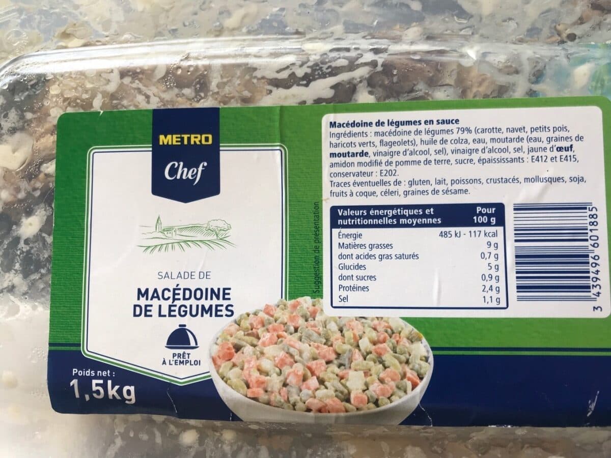 Metro Chef Macedoine de legumes - mayonnaise packshot